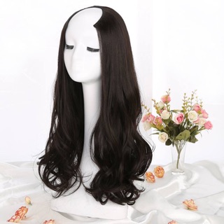 Tóc giả kẹp U 3/4 xoăn đuôi ngang lưng 55cm