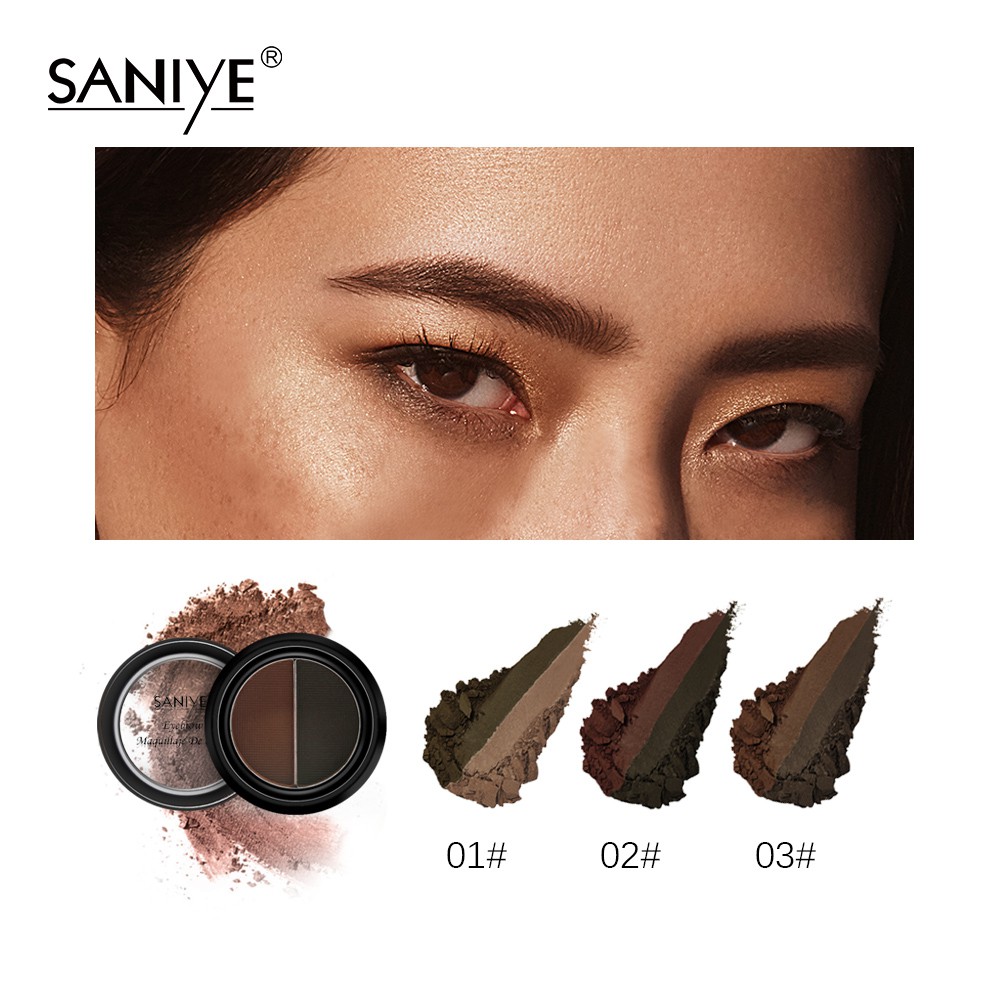 Phấn trang điểm lông mày 2 màu đẹp mắt và cuốn hút SANIYE E028 | BigBuy360 - bigbuy360.vn