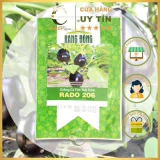 Hạt giống Cà Tím Trái Tròn Rado 206 (0.5gr)