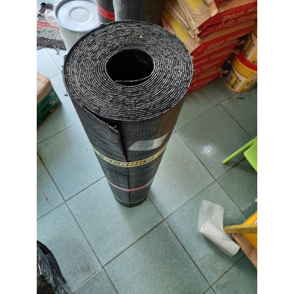 Màng chống thấm khò nóng 3mm mặt cát Italy 10m/cuộn sử dụng cho sàn mái ban công, sê nô, nhà vệ sinh