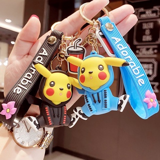 Móc chìa khoá móc khóa tạo hình pikachu hip hop dễ thương cho cặp đôi kh01
