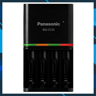 [RẺ VÔ ĐỊCH] Bộ sạc nhanh thông minh Panasonic CC55 Smart & Quick Charger + 4 pin AA Eneloop 2550mAh