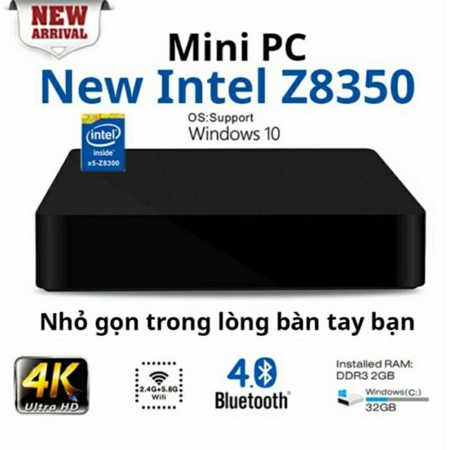 Máy tính để bàn mini Intel Z8350