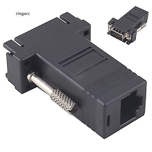 Đầu nối giắc cắm VGA với cổng cắm LAN CAT5 CAT6 RJ45 kích thước 5.4x3.4x1.5cm