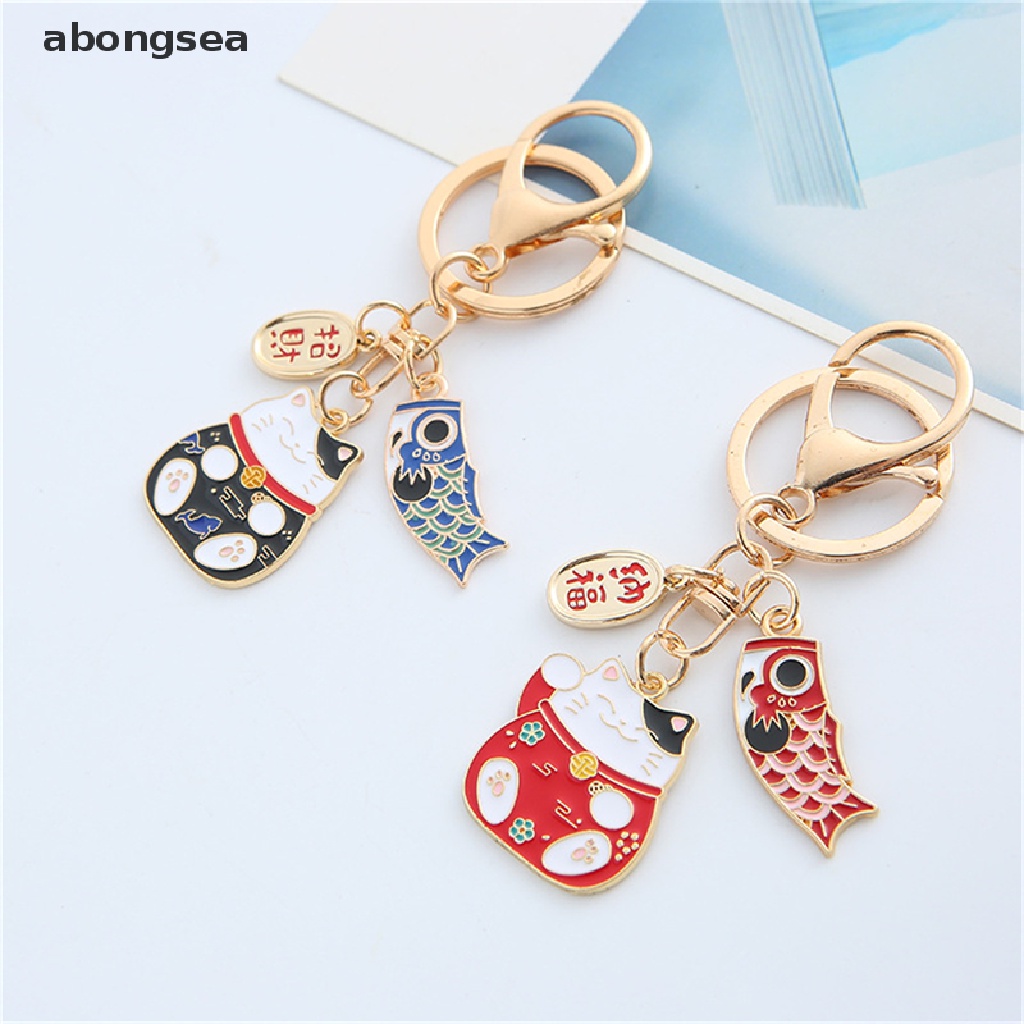 Hoa Tai Hình Mèo May Mắn Thời Trang