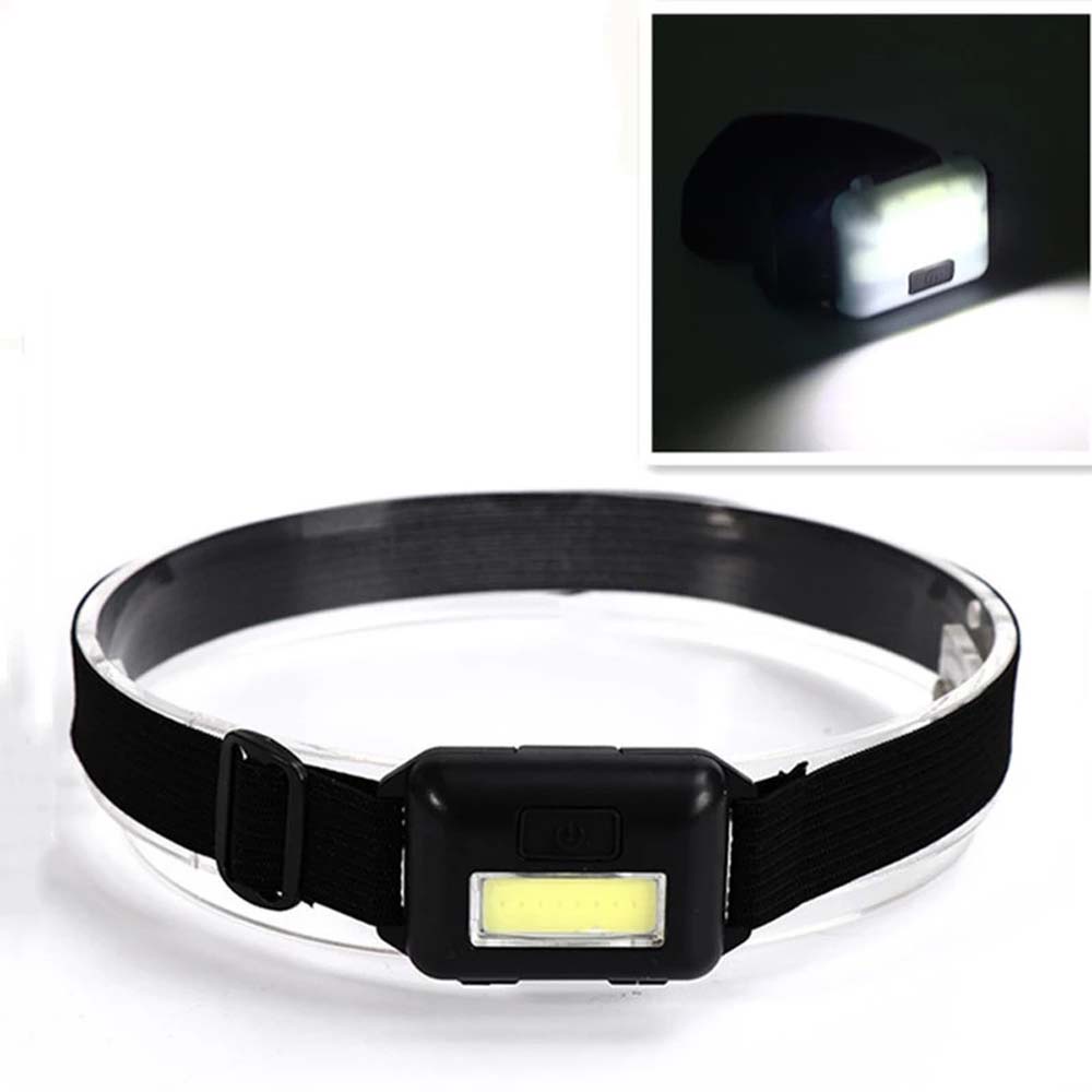 Đèn LED COB mini đeo đầu 3 chế độ chống thấm nước tiện dụng cho xe đạp/ câu cá