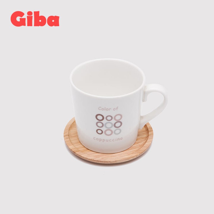 Dĩa gỗ chữ nhật GIBA, Khay gỗ tròn nhỏ decor - Lót ly gỗ, Khay gỗ đựng đồ ăn