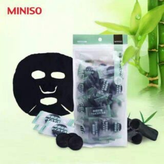 Mặt nạ nén Miniso than hoạt tính thải độc, dưỡng ẩm