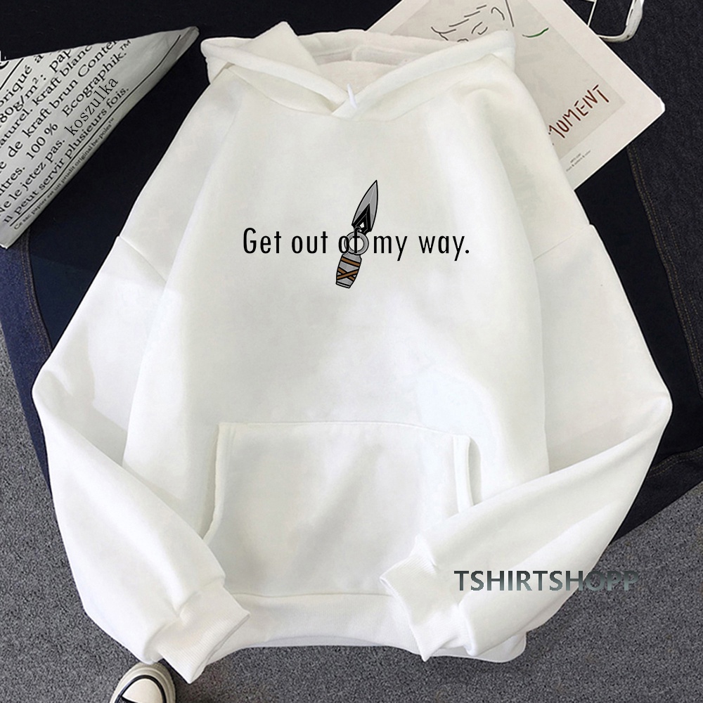 Áo Hoodie In Chữ Get Out of My Way Thời Trang Xuân Thu 2022 Dành Cho Nam Nữ