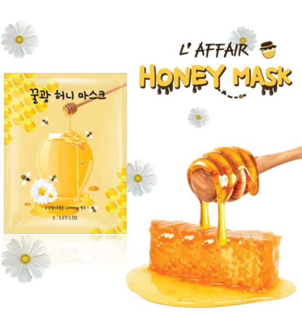 Mặt nạ dưỡng da Rainbow L’affair Honey 25ml_  sáng da, cunng cấp độ ẩm, phục hồi da và ngăn ngừa lão hóa