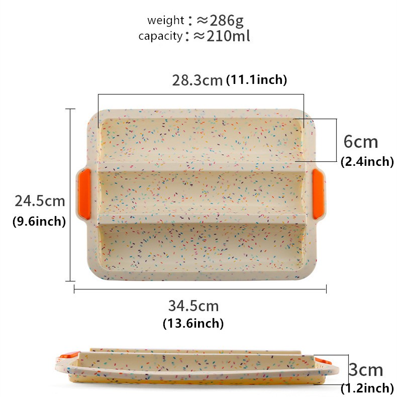 Khuôn Silicon Làm Bánh Mì Kiểu Pháp