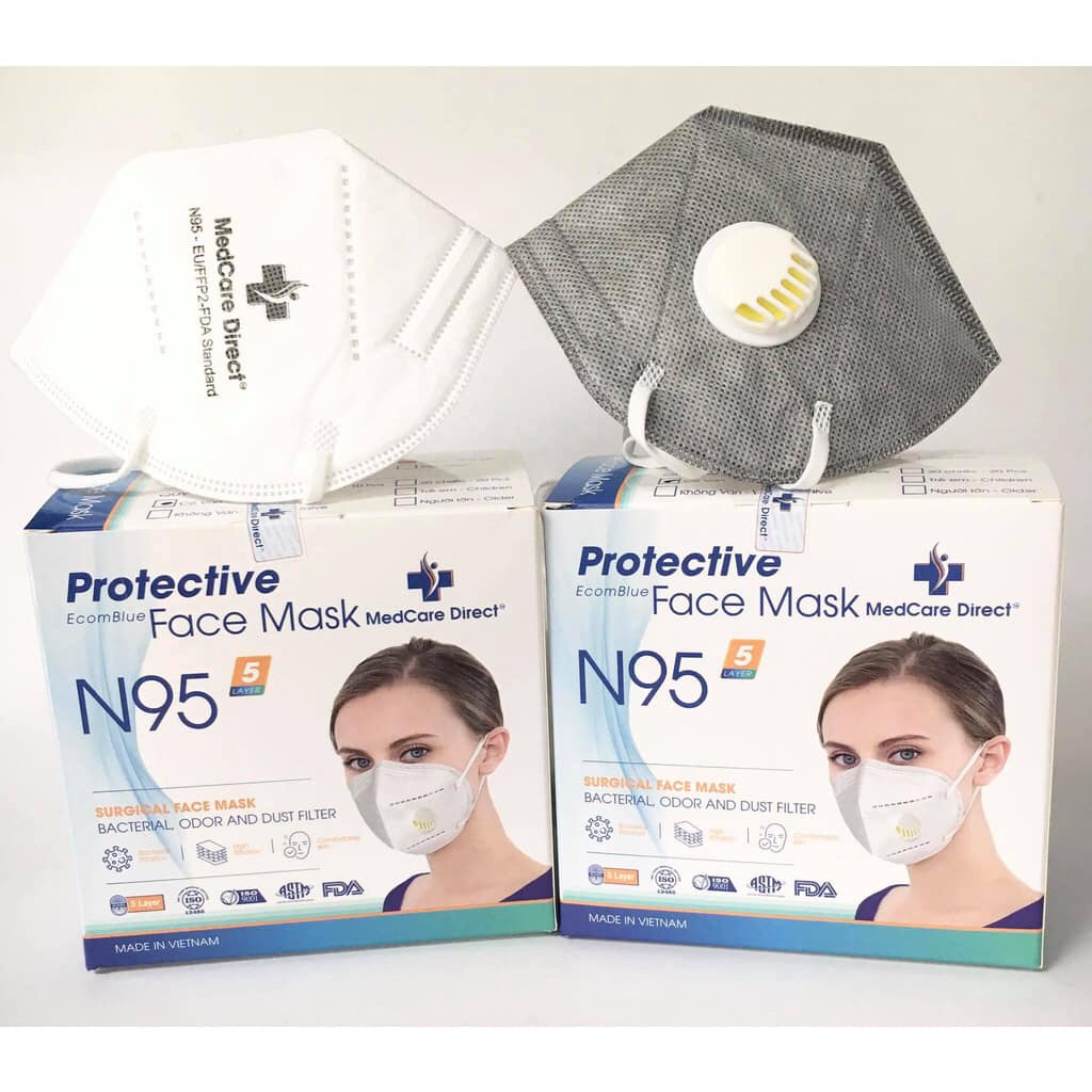 Khẩu trang y tế MEDCARE DIRECT KF94 N95  chống đôc , chống bụi mịn và kháng khuẩn đạt tiêu chuẩn xuất khẩu Mỹ