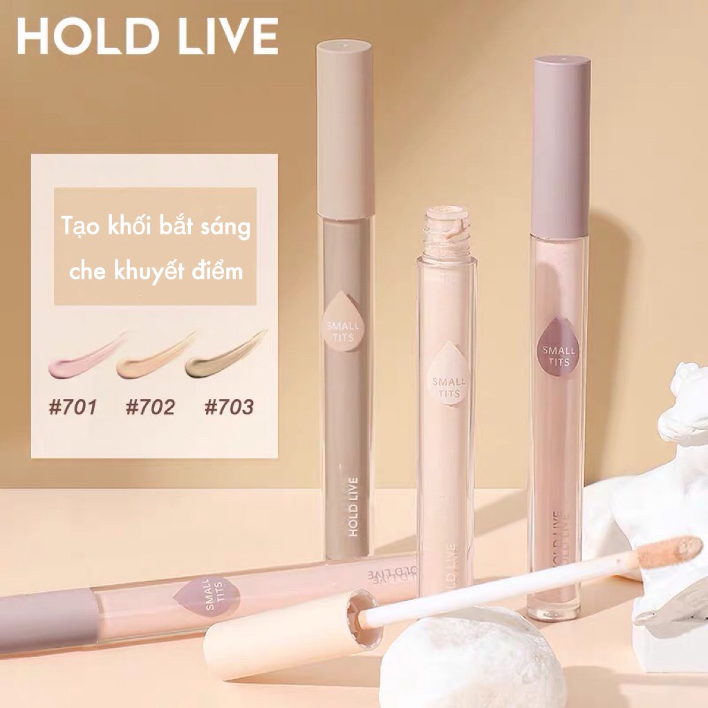 Che khuyết điểm HOLD LIVE tạo khối highlight lâu trôi, che phủ hoàn hảo chống thấm nước, tạo điểm nhấn cho khuôn mặt
