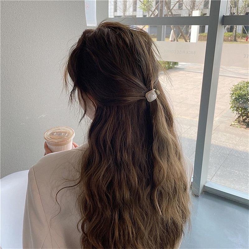 Kẹp Tóc Hình Trái Tim Đính Ngọc Trai Dễ Thương Phong Cách Hàn Quốc Cho Nữ