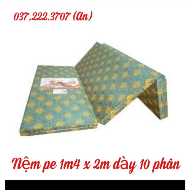 Nệm PE korea không xẹp lún 1M4 x 2M loại dày 1tất (10cm)