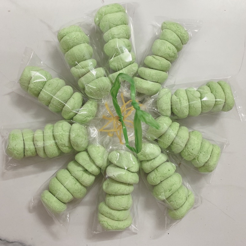 Bánh bao sữa matcha 1 xâu gồm 10 gói(60 cái bánh)