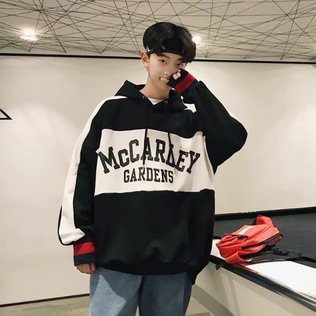 Áo hoodie phối chữ nam nữ FREESIZE | BigBuy360 - bigbuy360.vn