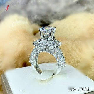 [HÀNG MỚI VỀ] Nhẫn Nữ Đính Kim Cương Sang Trọng - HN01C24 - Giống Thật 99% - Đeo Đi Tiệc Lên Hình Cực Sang