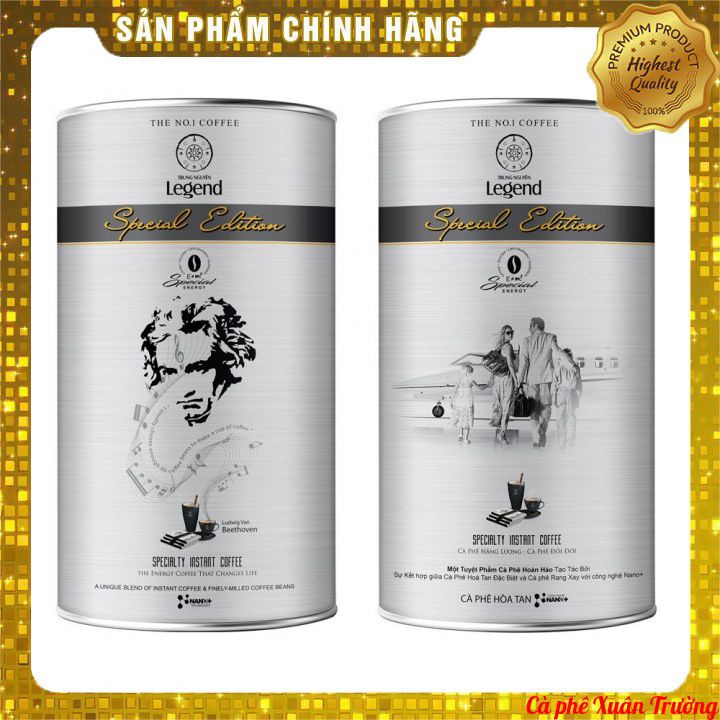 Cà Phê Hòa Tan Legend Special Edition Trung Nguyên Lon 12 gói x 25g