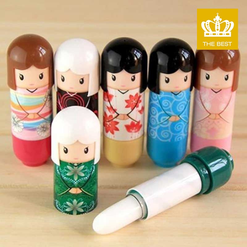 Son dưỡng ẩm chống khô môi thiết kế hình búp bê Nhật Bản dễ thương cho | BigBuy360 - bigbuy360.vn
