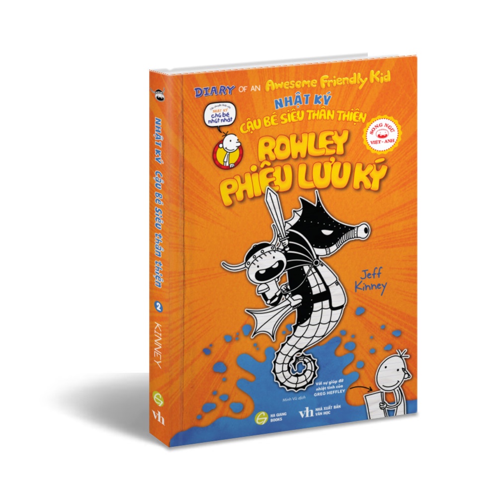 Sách - Nhật ký Cậu bé siêu thân thiện tập 2: Rowley phiêu lưu ký [series wimpy kid] - Phiên bản song ngữ Việt-Anh