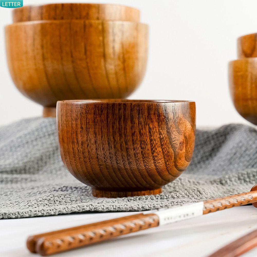 Tô Gỗ Tự Nhiên 7 Kích Thước Phong Cách Nhật Bản Cho Nhà Bếp