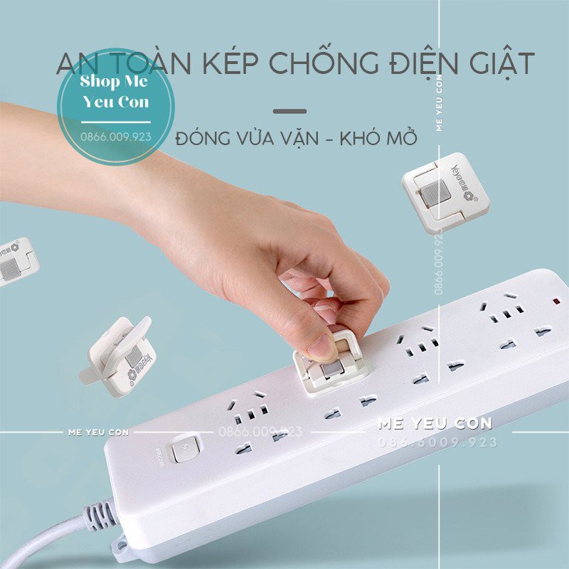 Bịt Ổ Điện Cao Cấp Giữ An Toàn Cho Bé [Màu Sắc Đẹp, Có Quai Tháo Ra Dễ Dàng]