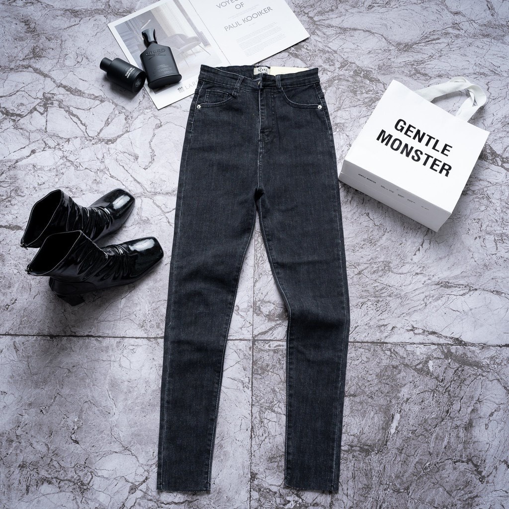 [MẪU MỚI]Quần Jean Nữ Skinny Lưng Siêu Cao Vải Mịn Cao Cấp