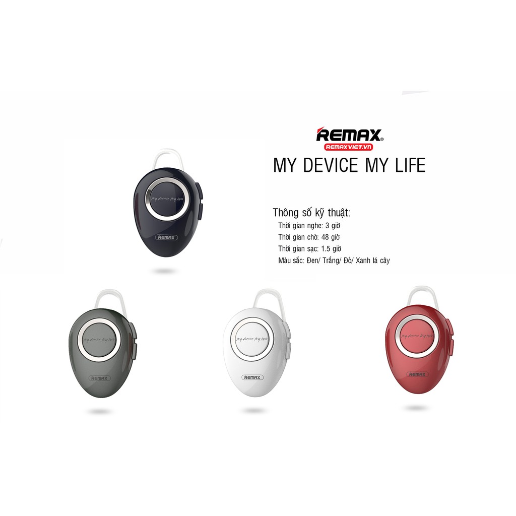 Tai nghe bluetooth có mic Remax RB-T22 chính hãng siêu nhỏ gọn