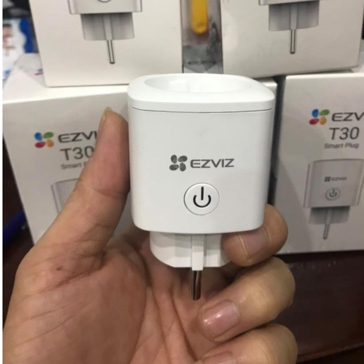 Ổ Cắm Điện ⭐FREE SHIP⭐ Ổ Cắm Điện Thông Minh EZVIZ T30 - 10B - EU, Bật Tắt Đèn Báo, Sử Dụng Giọng Nói, Nhỏ Gon