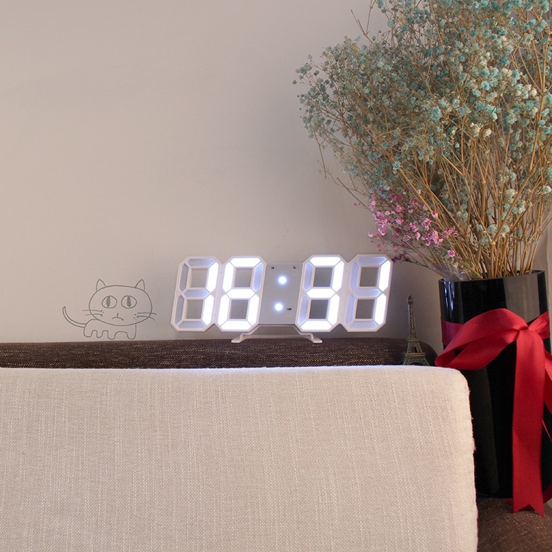 Đồng hồ led 3D decor phong cách Hàn Quốc
