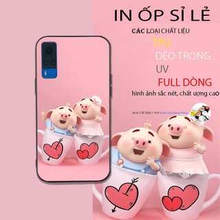 ốp lưng điện thoại vivo y51 2020 lợn hồng cute mẫu mới nhất