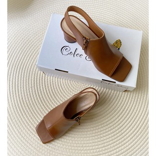 GIÀY SANDAL COLLE GIẢ BOOT GÓT TRÒN 5P