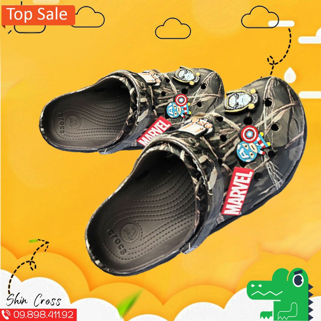 Giày dép Cross vảy sơn ràn ri đế đen siêu hot DEPCR7MNB1 tặng thêm 12 sticker cross