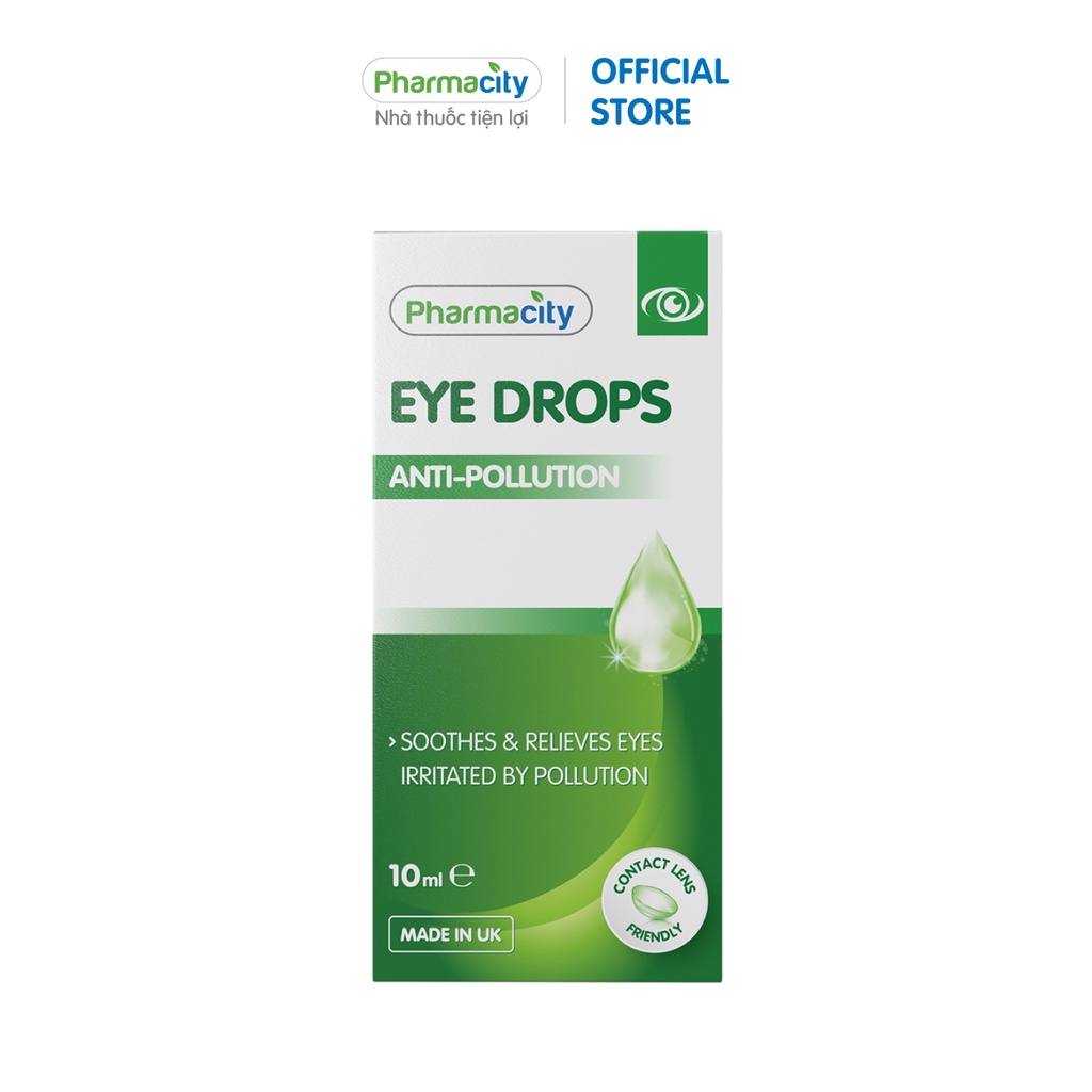 Nhỏ mắt Pharmacity Anti-Pollution và Dry Eyes(Chai 10ml)