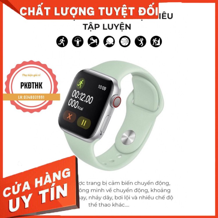 [ Đồng Hồ Thông Minh T500 Seri 6 ] Thay ảnh tùy ý Đo nhịp tim Nghe gọi kết nối bluetooth 5.0 44mm.