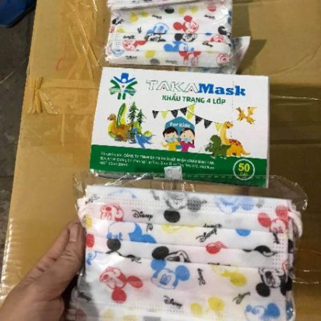 Khau trang y te cho be hop 50c giao ngẫu nhiên