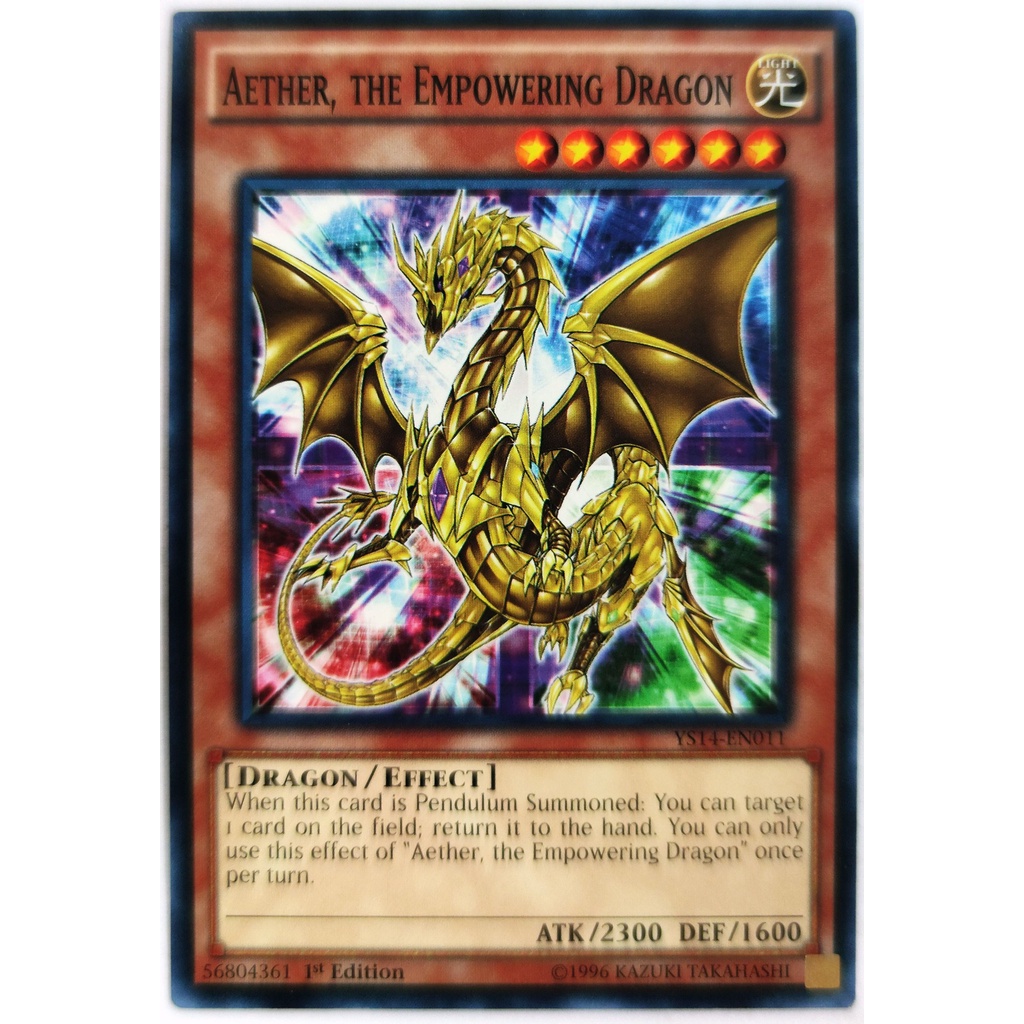 [Thẻ Yugioh] Aether, the Empowering Dragon |EN| Common