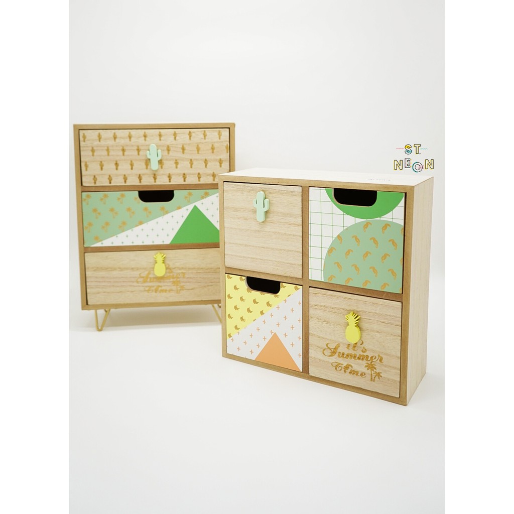 Tủ Gỗ Mini 4 Ngăn Summer Time