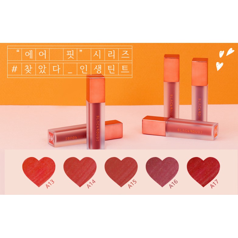 [Mã COS1901 hoàn 8% xu đơn 250K] Son kem Black Rouge air fit velvet tint season 1. 2. 3 chính hãng Hàn QuốcA01 | BigBuy360 - bigbuy360.vn