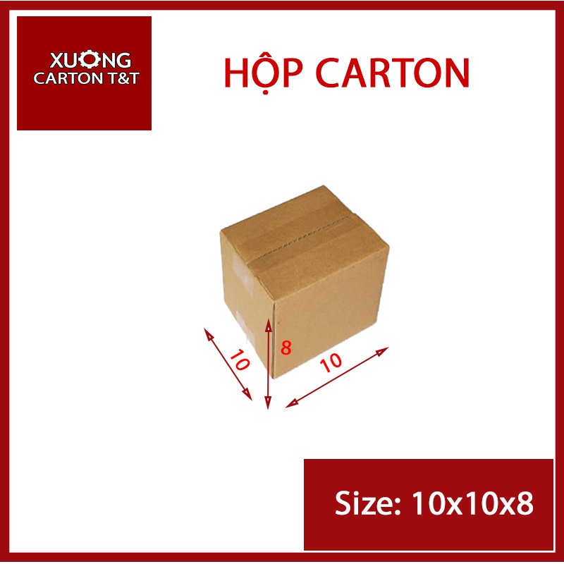 10x10x8 Hộp carton đóng gói