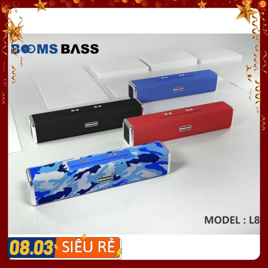 Bảo hành 12 Tháng Loa BOOMBASS L8 âm thanh cực hay Bass siêu trầm Loa to , Cổng kết nội siêu tiện ích . lỗi 1 đổi 1