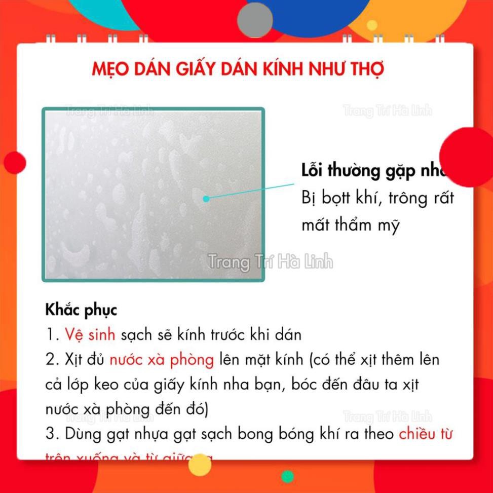 [BÁN CHẠY] Giấy dán kính 3d nhiều mẫu đẹp giá rẻ trang trí cửa số phòng khách chống nắng