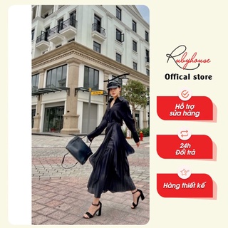 Set Ruby Sơmi chân váy dập ly