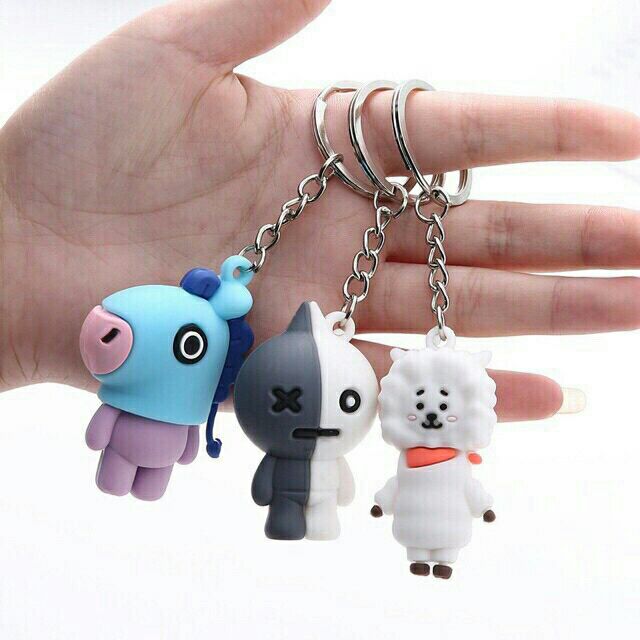 Móc khoá nhựa đặc BT21 (loại bé)