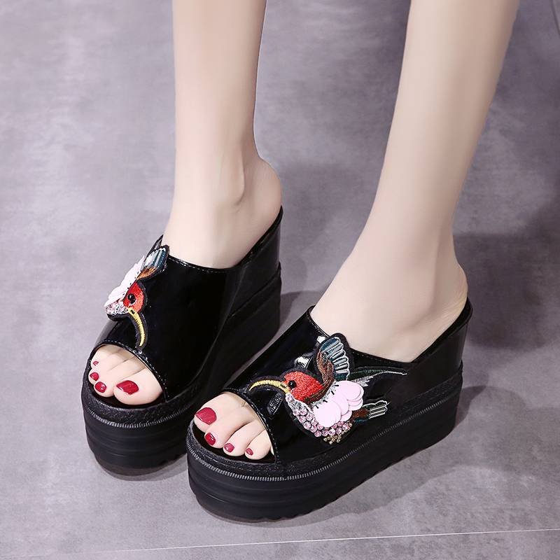 Dép Đế Xuồng 12cm Thời Trang Mùa Hè Quyến Rũ Cho Nữ