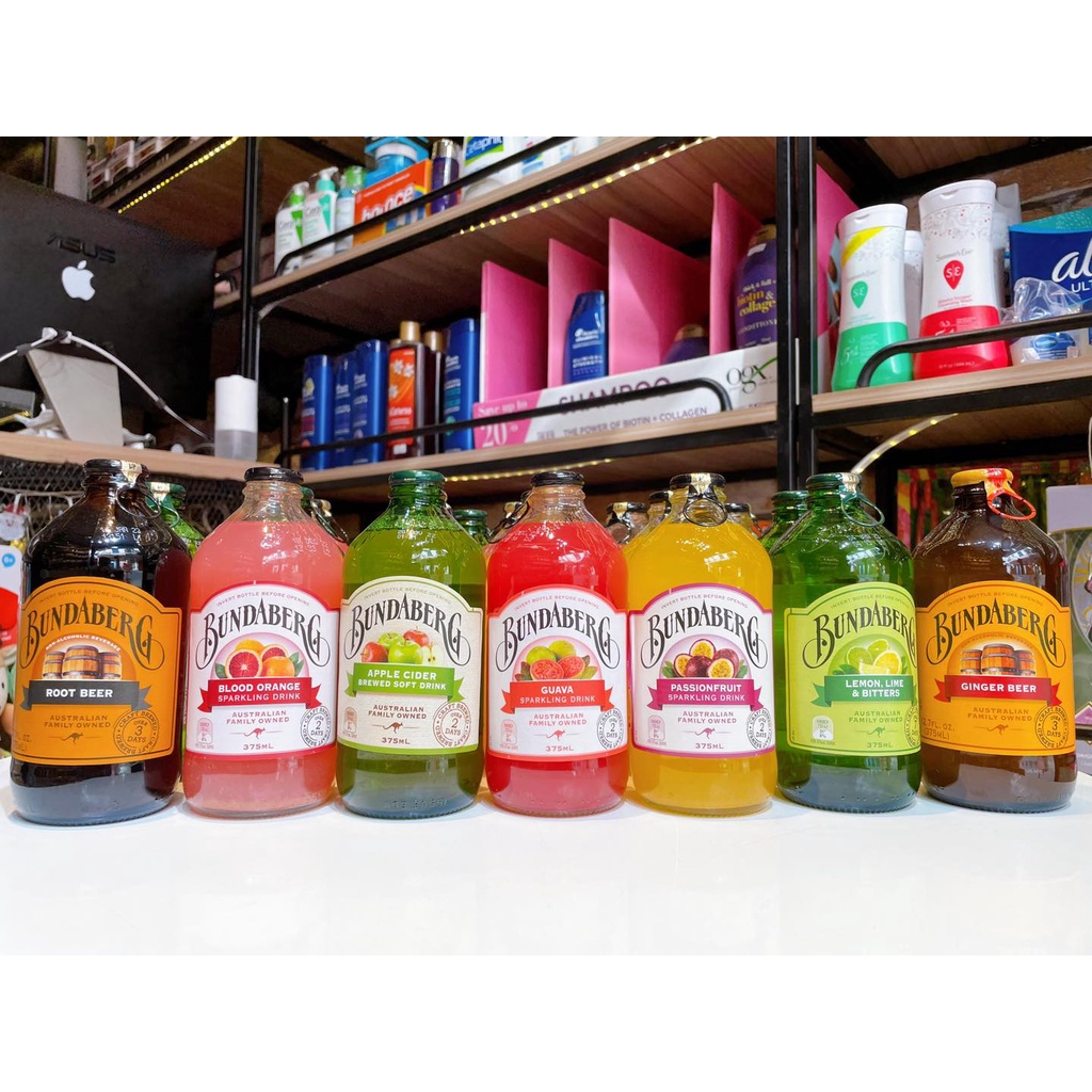 Nước ép có gas Bundaberg 375ml đủ vị của Úc