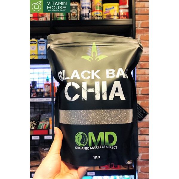 Hạt Chia Úc OMD Black Bag Chia 1kg - 250g [VITAMIN HOUSE]