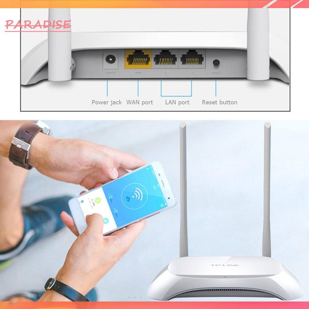 Paradise1 TP-LINK TL-WR840N 2.4G 300M Wifi Router 2 Antenna Wireless Network Repeater