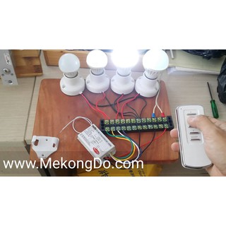 Công tắc điều khiển từ xa RF 3 cổng(không dây sóng RF)